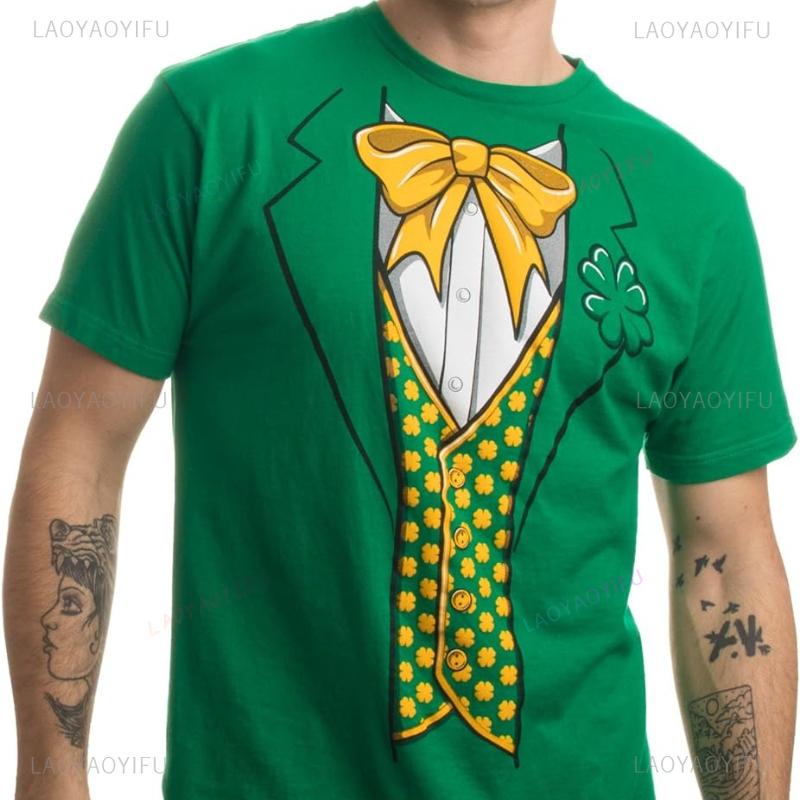 Saint Patricks Day Holiday Costume Tees Funny Irish Festivals Novelty Shirts Unisex TShirts Y2k Top Goth Ropa Mujer 2026 Tees