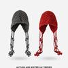 Tassel Knitted Hat for Women Winter Warm Ear Protection Headgear Bonnet Korean Girl Earmuffs Cap