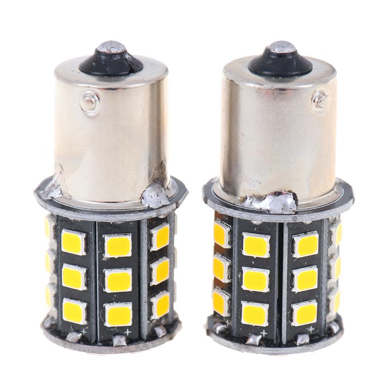 2 шт. 1156 Ba15S 2835 33-Smd желтые светодиодные лампы для указателей поворота автомобиля, стоп-сигналы
