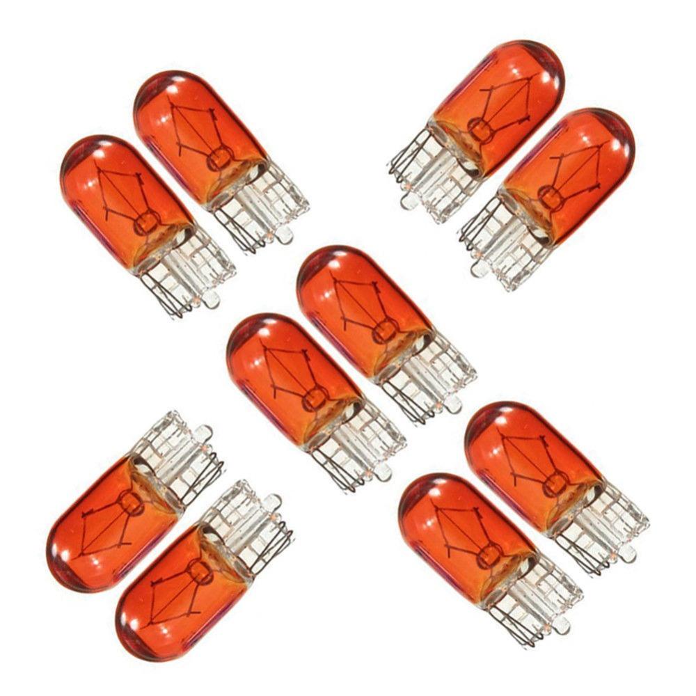 10Pcs T10 Wedge Halogen W5W 501 194 LED Interior Light Bulbs Car Auto Truck Bulbs 7