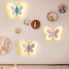 Modern LED Butterfly Wall Lamp - Minimalist Design for Bedroom & Living Room