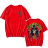 Guns N Roses T Shirt Cartoon Print Harajuku Grunge Tee-shirt Camisetas Heavy Metal Music Cotton Tshirt Ropa Hombre Punk Clothing
