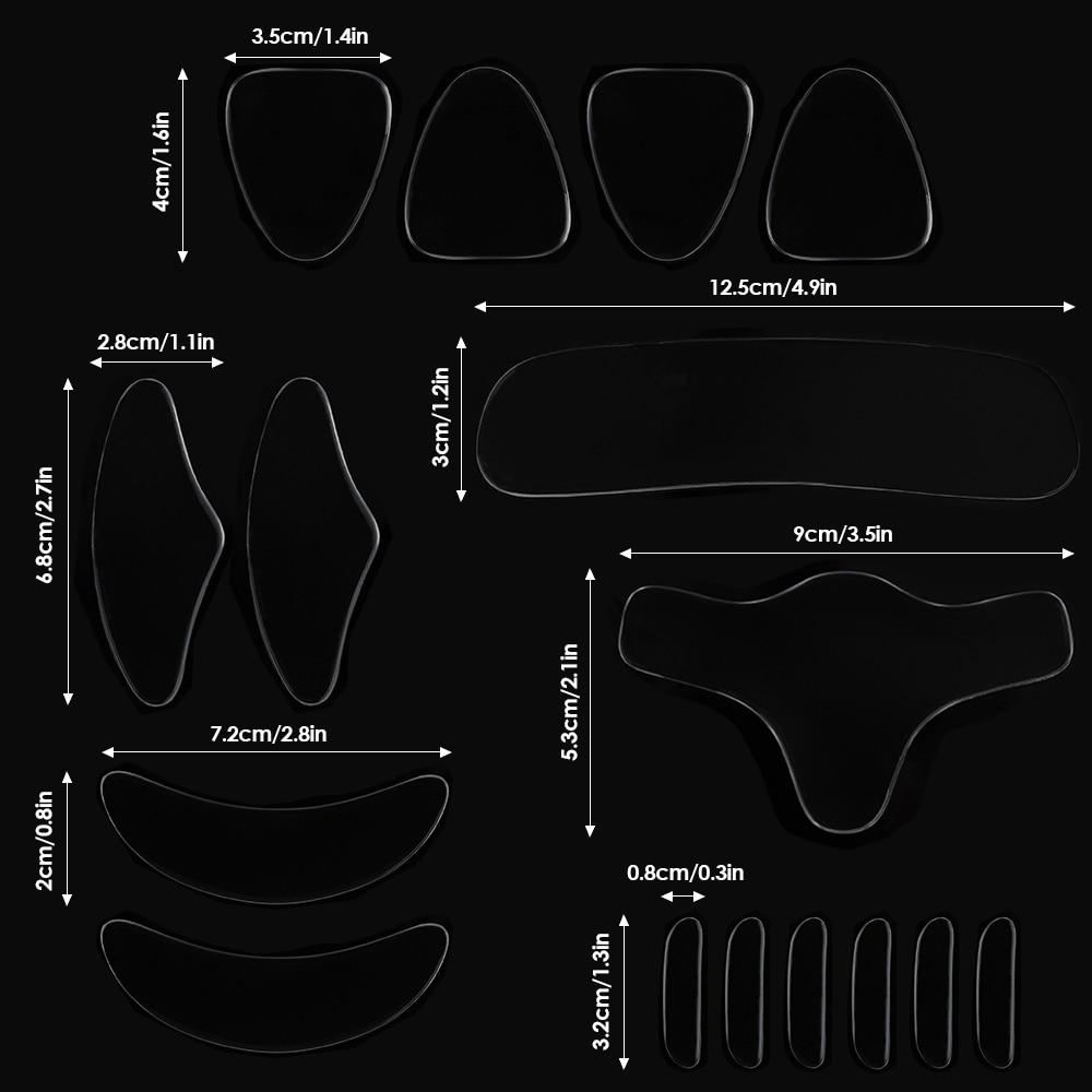 18/16 шт. многоразовые патчи для лица, лба, шеи, груди, подбородка, морщин, полоски, удаление морщин, лента для лица, средство против морщин, антивозрастная подушечка