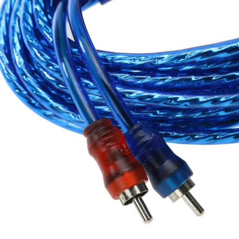 4,5 м автомобильный аудио сабвуфер усилитель усилитель Rca монтажные провода автомобильный кабель динамики