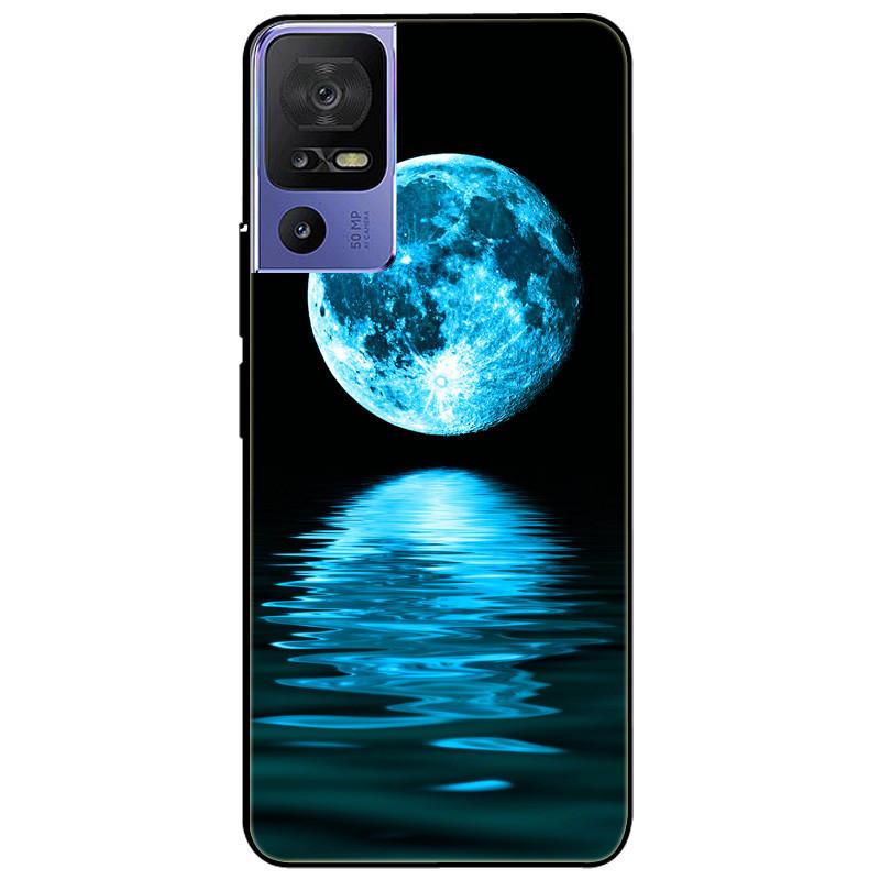 Phone Cover For TCL 40 SE Case 6.75'' Silicone Lovely Black Bumper Lion Soft TPU Coque for TCL 40SE Funda for TCL40SE Protector