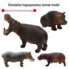 Educational African Wildlife Hippopotamus PVC Model Set
