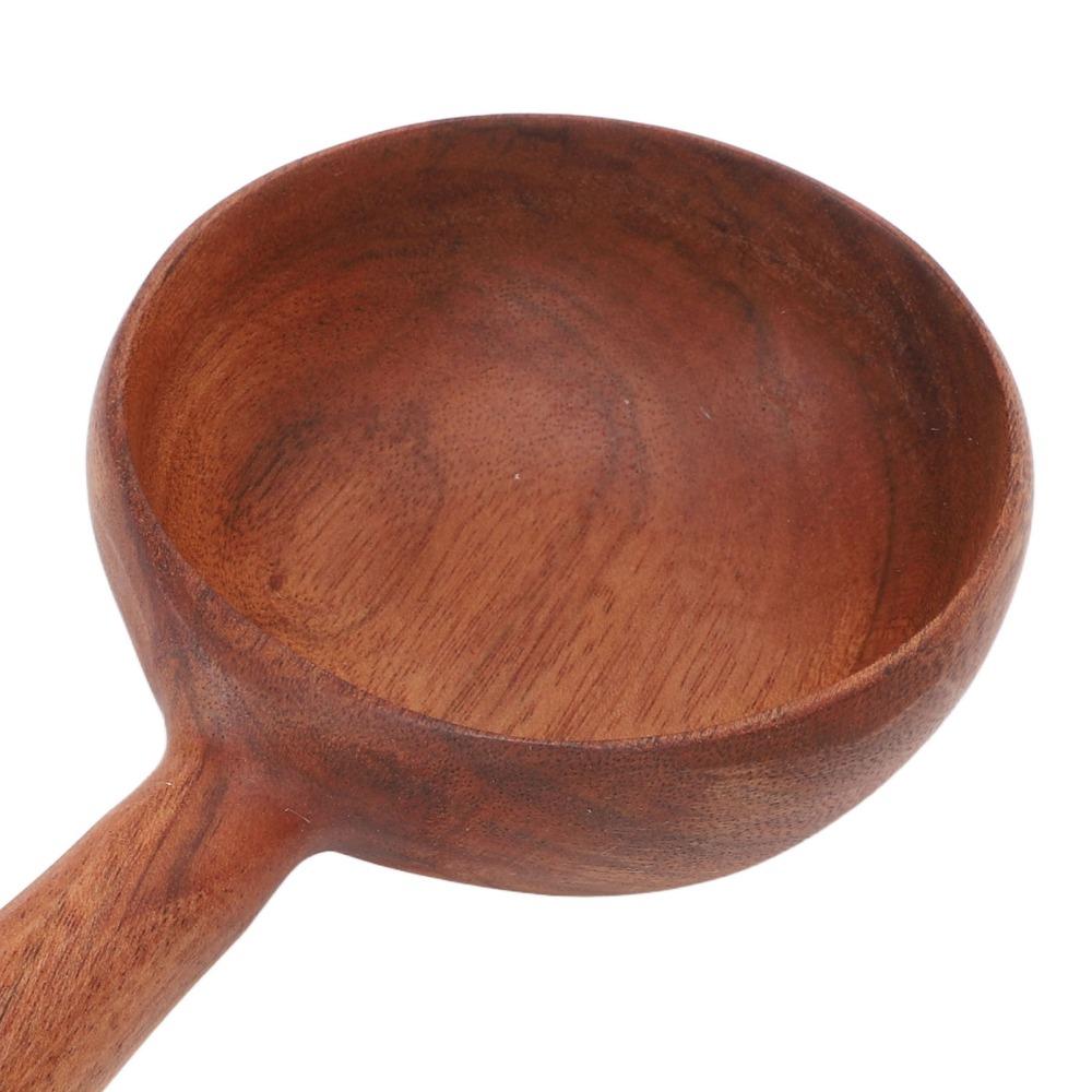 Exquisite Polishing Wooden Ladle Multifunctional Wooden Soup Ladle  Serving Soup
