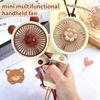 Xiaomi Летний ручной маленький вентилятор Мини USB-перезаряжаемый вентилятор с функцией подставки для телефона Наклейки DIY Карманный вентилятор Подарок для взрослых и детей