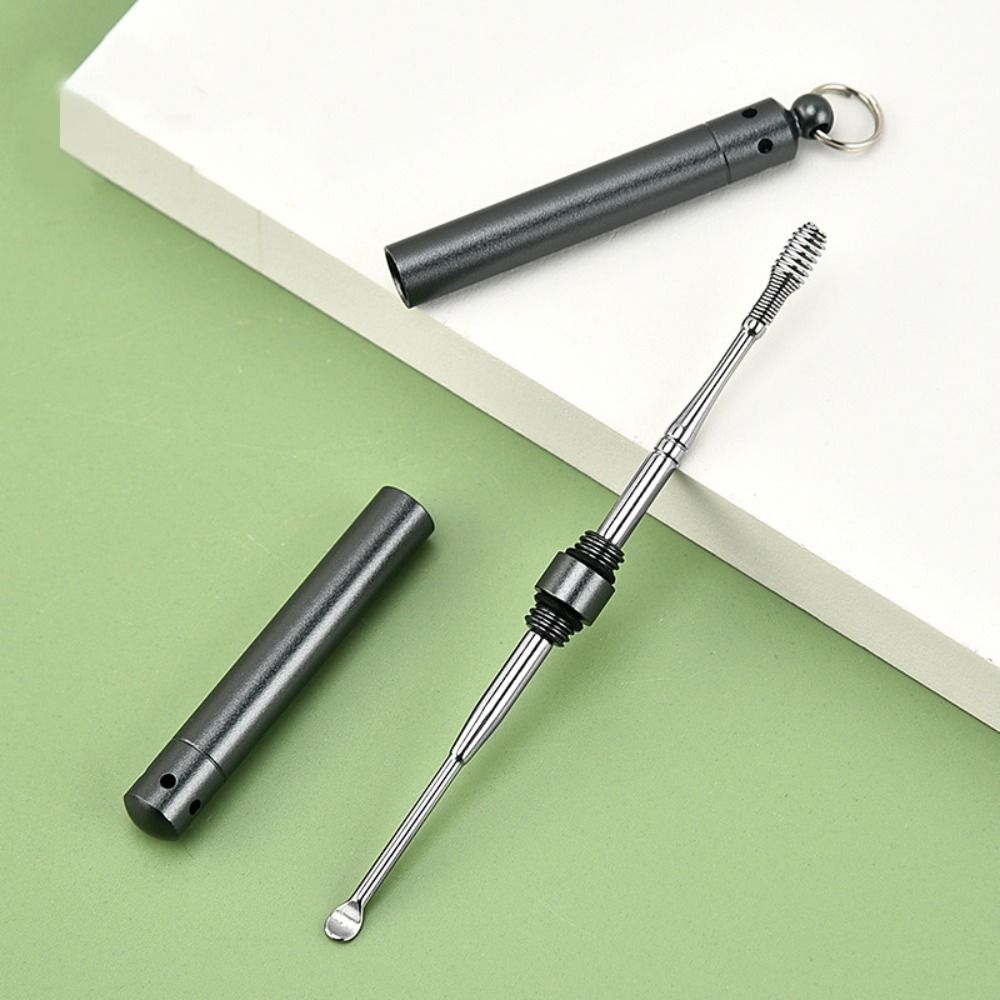 Ear Cleaning Tool Toothpick Ear Pick Ear Wax Removal Ear Cleaner Keychain Pendants Ear Spoon