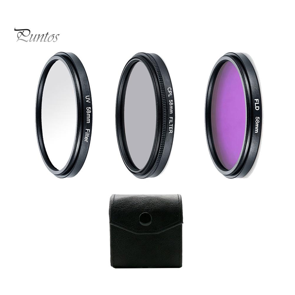 Профессиональный комплект фильтров для фотосъемки UV CPL Polarizer FLD для зеркальных камер