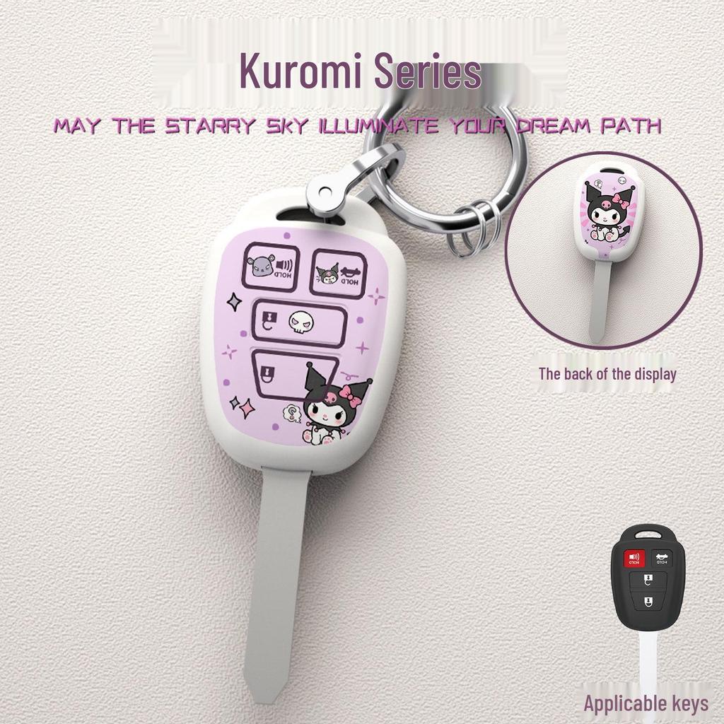 Cartoon Asian Dragon Car Key Cover for Toyota Levin, Camry, and Corolla