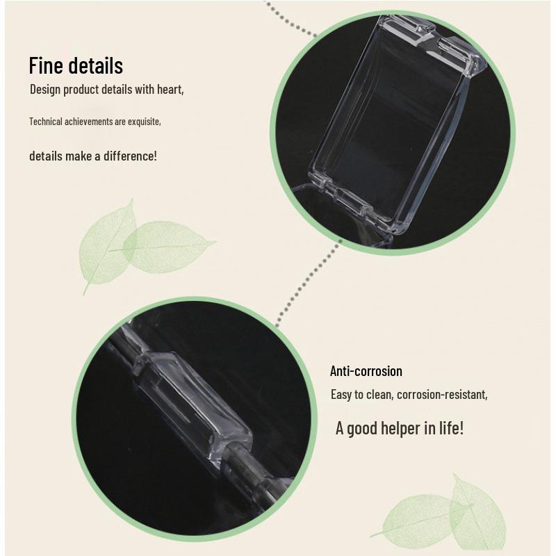 Набор прозрачных баночек для приправ с крышками, четыре секции, для хранения на кухне