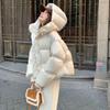 Winter Fashion Women's Down Jacket Hooded Thickened Puff-feel Bread Jacket