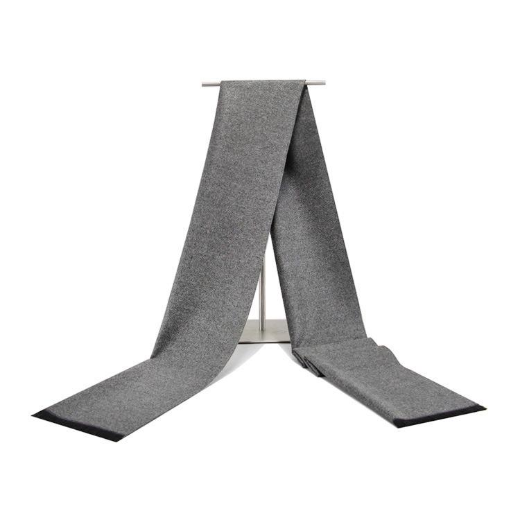 Мужской шарф, однотонный, зимний, теплый, утолщенный, монохромный, шарф для среднего и пожилого возраста, европейский и американский