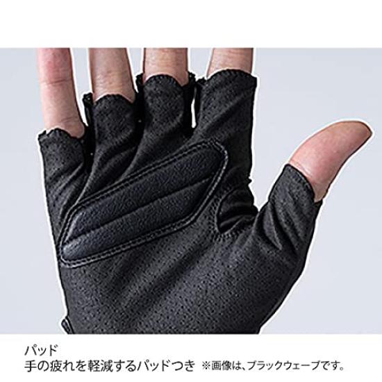 Daiwa Мягкие быстросохнущие перчатки 5 Cut Red Wave M DG-2121