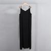 2025 New Sleeveless Cotton Rayon Slip Dress: Women's French Summer Beach Tank Maxi
