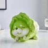 Aesthetic Miniature Cute Resin Vegetable Cabbage Dog Creative Animal Figurines Desktop Car Dashboard Home Decoration Gifts
