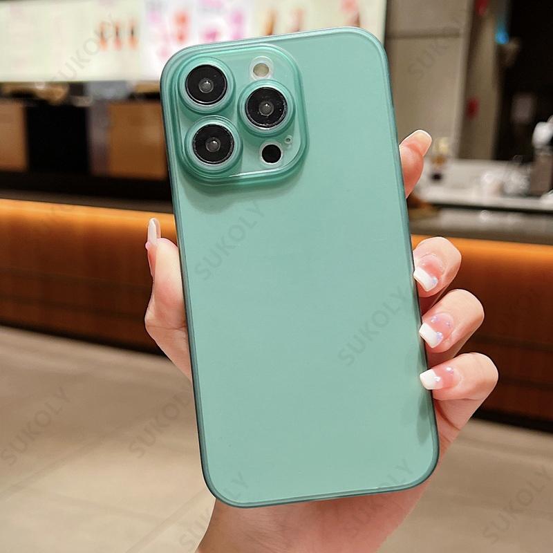 Однотонный ультратонкий матовый чехол для телефона для iPhone 17 Pro Max 17 Air 16 15 14 13 Прозрачная накладка Coque
