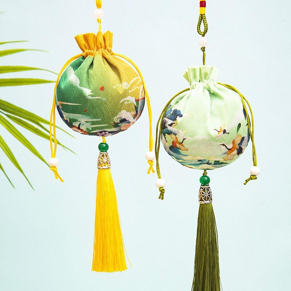Flower Cloth Necklaces Case Chinese Style Storage Bag Women Jewelry Bag Empty Sachet Purse Pouch