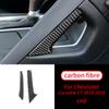 Настоящее углеродное волокно, ручка переключения передач, внутренняя наклейка, отделка, аксессуары для салона автомобиля для Chevrolet Corvette C7 2014-