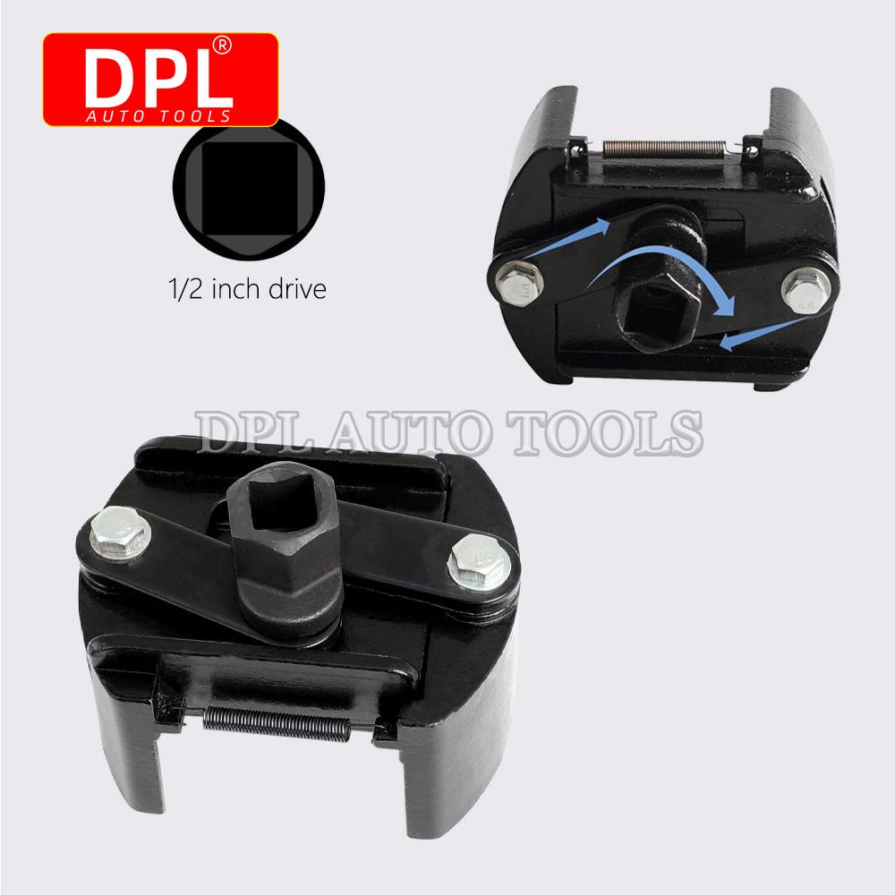 Universal Adjustable Oil Filter Wrench Set for 60mm-80mm Removal Tool Cap 1/2"