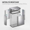 50 L Sensor Can, Sensor Bin with Soft-Close Lid, Fingerprint-Proof Stainless Steel, Silver Tone