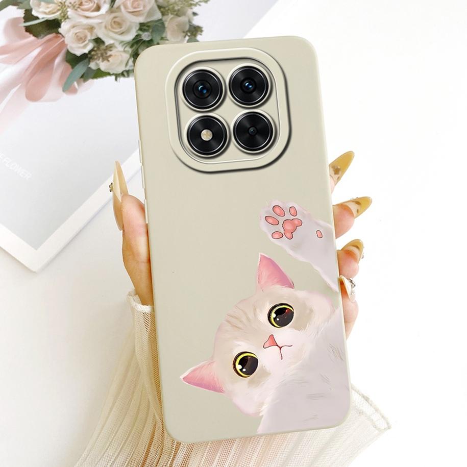 Чехол для Xiaomi Redmi Note 14 Pro 5G Милый Мультяшный Кот Утка Конфеты Раскрашенный Мягкий Силиконовый Чехол для Redmi Note 14 Pro Plus 5G