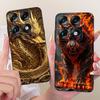 For Motorola Signature Cool Dragon Tiger Pattern Phone Case For Motorola Signature XT2603-2 Black Silicone Soft Covers Bumpers