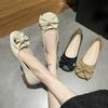 French Retro New Bow Flat Shoes Comfortable Loafers