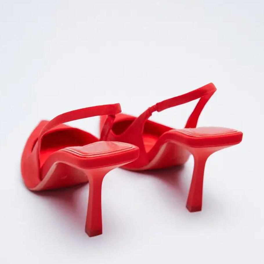 2024 Новая осенняя женская обувь Модные женские туфли-лодочки Остроносые туфли на высоком каблуке Неглубокие женские босоножки Обувь для женщин Zapatos Mujer