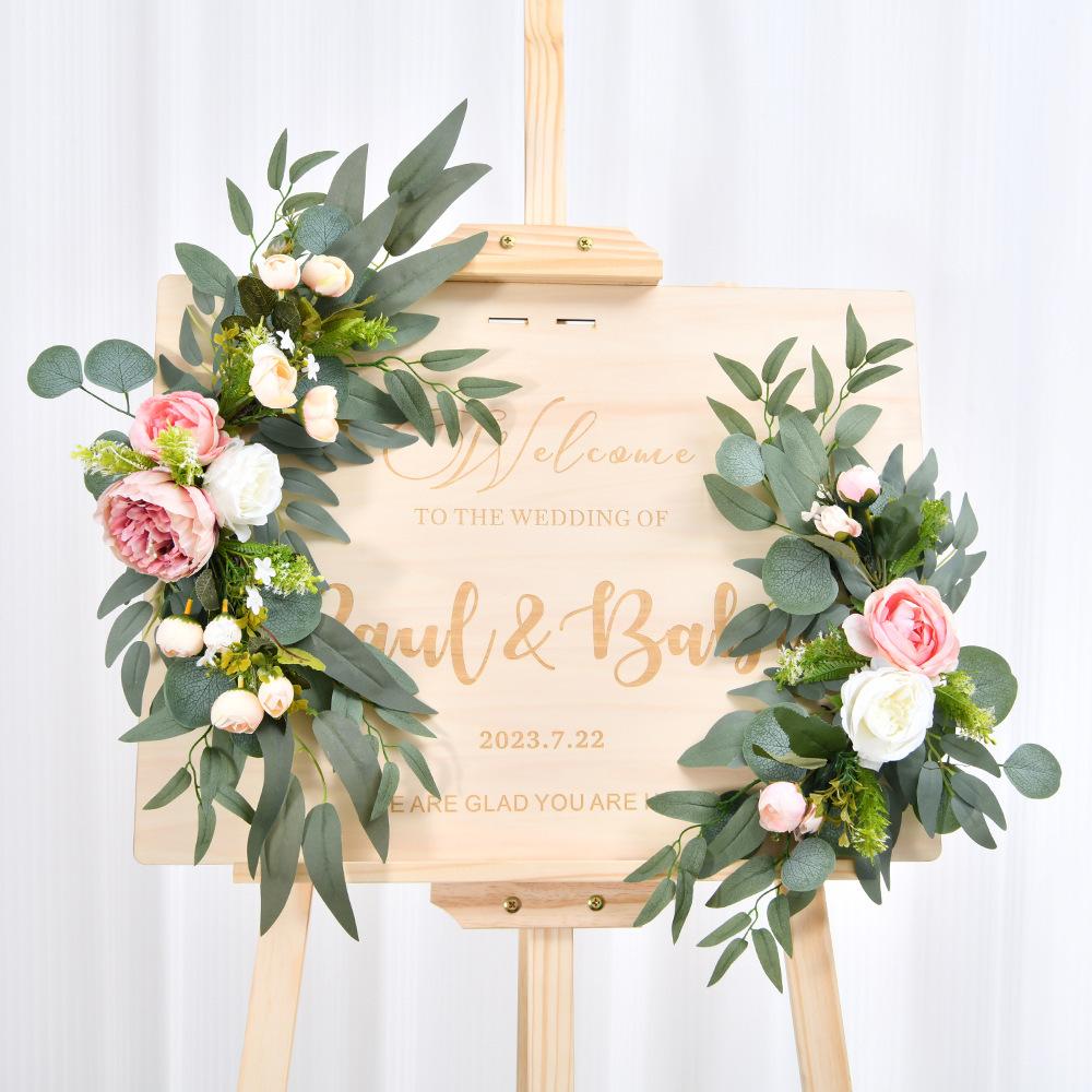 Свадебная приветственная открытка Водный знак Цветок, индикатор Искусственный цветок, Имитация шелкового цветка Цветочная композиция Настенное украшение