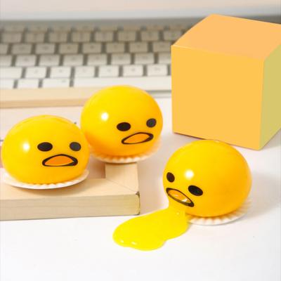 1/2/4/5/6 шт. Игрушки-антистресс в виде мультяшного яичного желтка, имитирующего рвоту. Снимают тревогу. Мячик-антистресс в виде яичного желтка. Сенсорная игрушка-розыгрыш. Прикольный подарок.