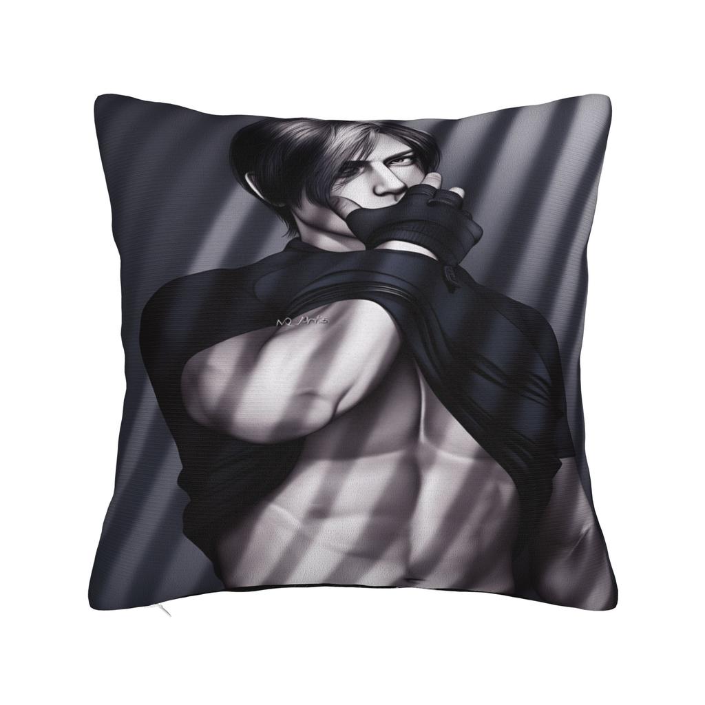 L-Leon Kennedys Pillow Cover Comfy Cushion Cover Vintage Pillow Case For Office Car Home Decor
