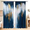 Комплект из 2 предметов, абстрактные художественные шторы с карманами на штанге для удобного подвешивания, устойчивые к выцветанию полиэстеровые шторы для спальни и кухни
