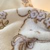 Rabbit Fleece Four-Piece Set, Thickened Milk Fleece Quilt Cover, Coral Fleece Bed Sheet Quilt Cover, Fleece Bedding