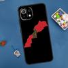 Morocco Map Flag Case For Xiaomi 13 14 15 Ultra 11T 12T 13T 14T Pro POCO X7 Pro X3 X5 X6 M6 F5 F6 Pro Cover