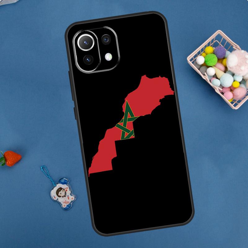 Morocco Map Flag Case For Xiaomi 13 14 15 Ultra 11T 12T 13T 14T Pro POCO X7 Pro X3 X5 X6 M6 F5 F6 Pro Cover