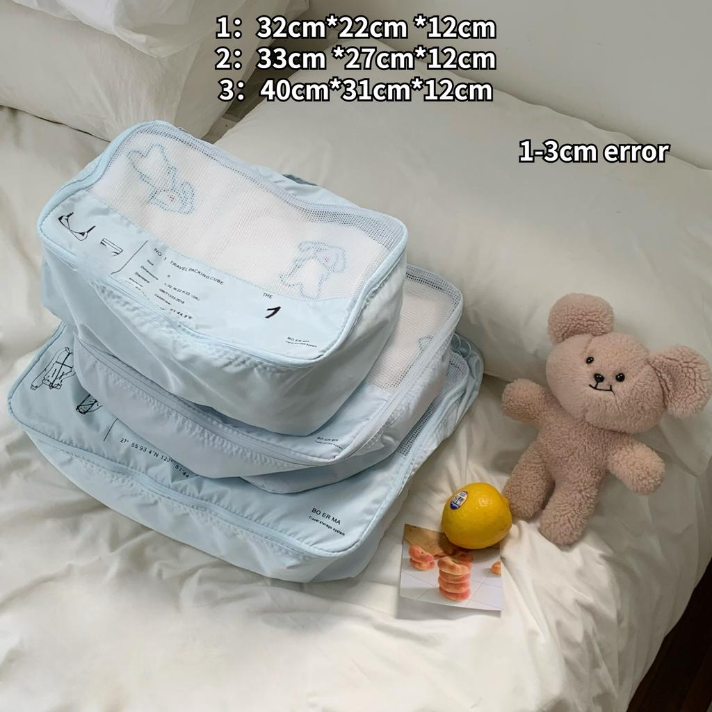 Large Capacity Women's Travel Luggage Storage Bag Casual Portable Ladies Pack Cosmetic Bag Simple Mesh Female Toiletries Bags