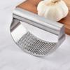 Stainless Steel Garlic Press Manual Grinding Chopper Garlic Ginger Press Multi-function Grinding Slicer Kitchen Gadgets