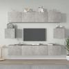 VidaXL TV Unit Set 6 Pcs Concrete Grey Engineered Wood 3114361