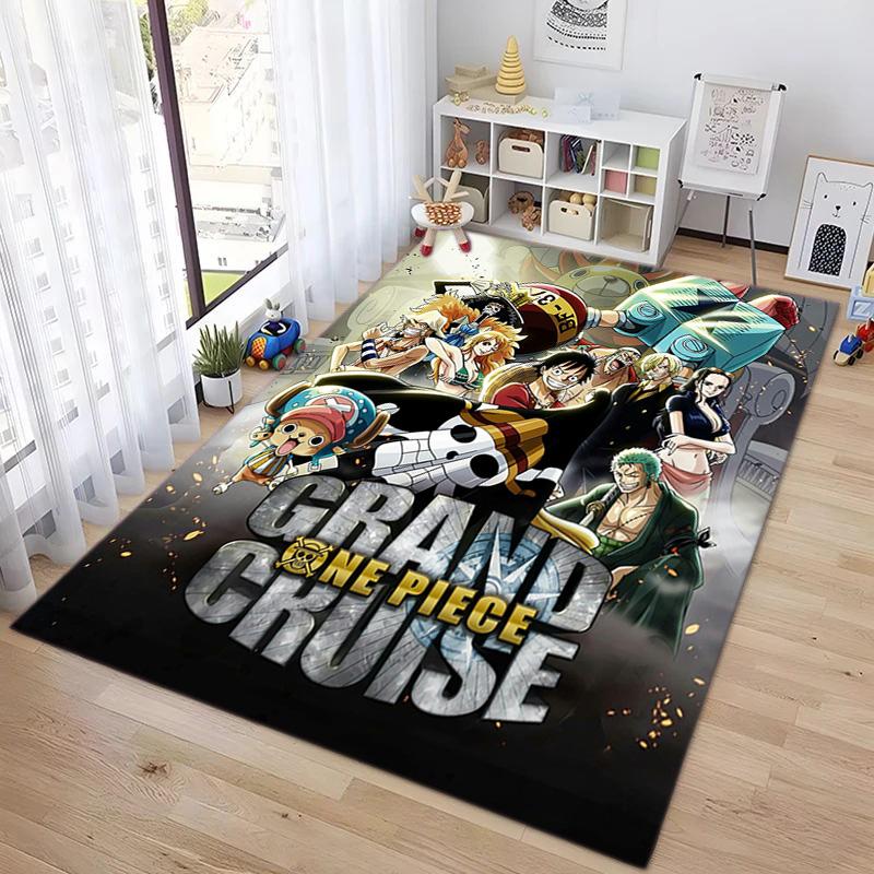 В главных ролях японский мультфильм ONE PIECE Манки Д. Ковер Luffy подходит для гостиной и спальни, коврики для прихожей, офиса, балкона, декоративный ковер V20