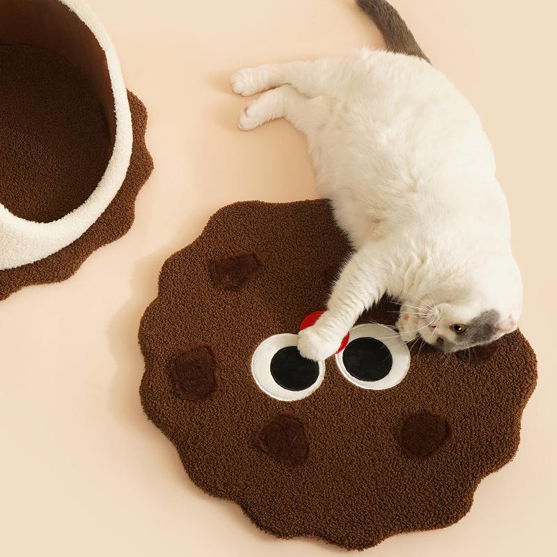 Новое гнездо для кошек Sandwich Biscuit, защита от холода на осень и зиму, закрытый домик для кошек, кровать для кошек, гнездо для домашних животных, товары для питомника