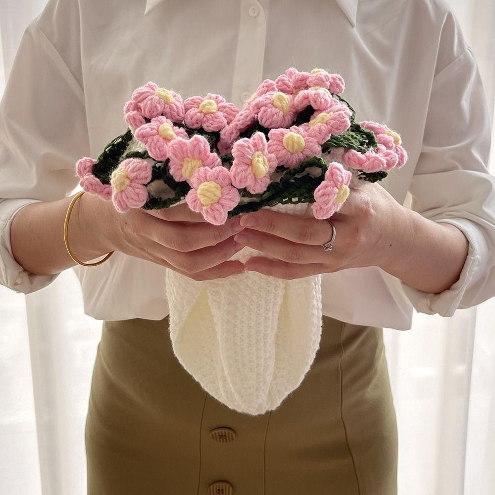 Ромашка Вязаный Крючком Вязаные Цветы Плед Романтичный Детский Плед День Святого Валентина