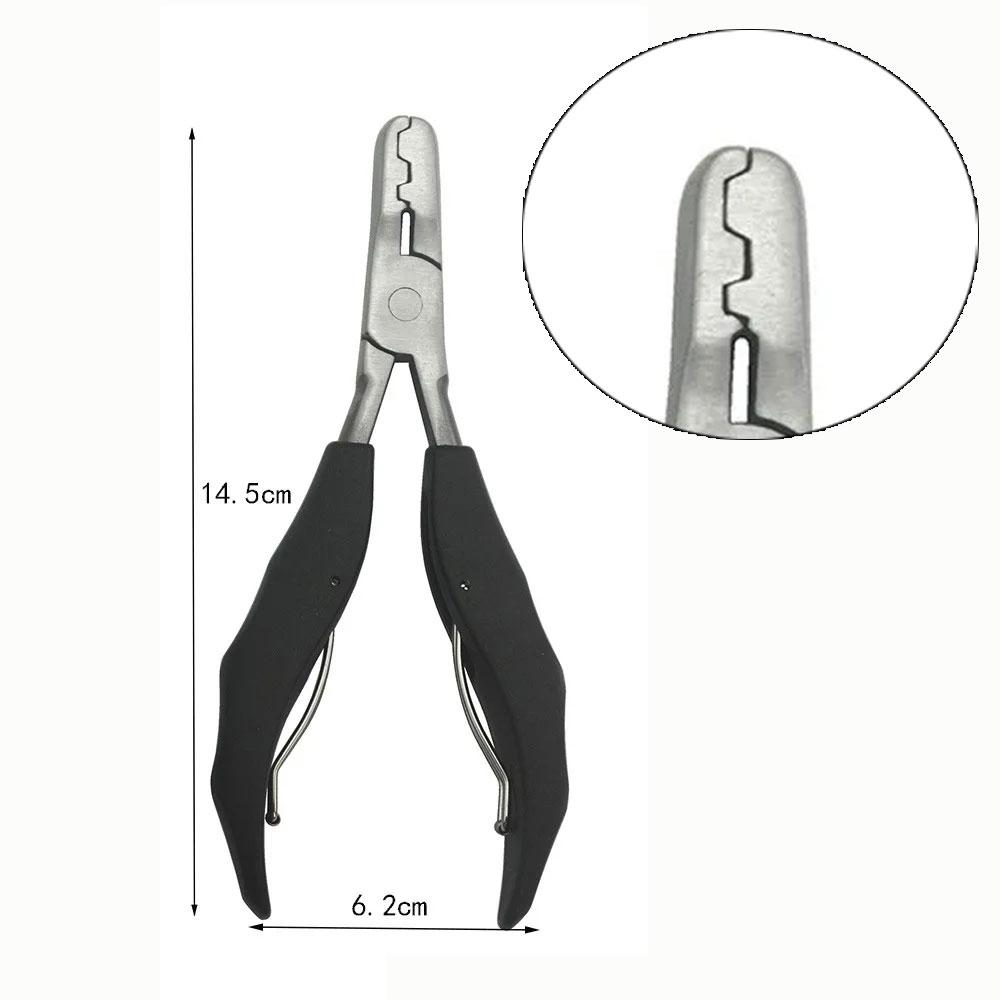 Набор щипцов для наращивания волос, инструменты для наращивания волос, бусины из нержавеющей стали, заколка для волос, ножницы для наращивания волос Weft, микрощипцы