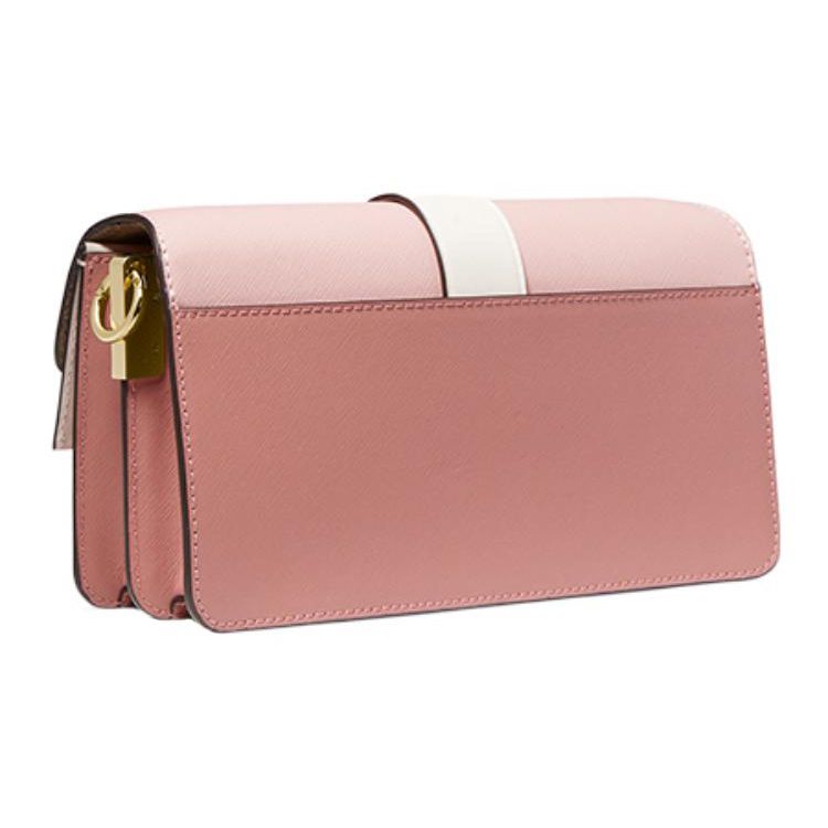 Michael Kors Mk Greenwich Сумка через плечо женская с клапаном и пряжкой с логотипом-буквой, цветоблокировка, цвет Розово-розовый 30S2GGRL2L-990