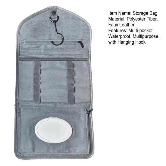 Сумка-органайзер для путешествий во время месячных для женщин No-Panic, подвесная сумка для тампонов, косметичка для месячных с подвесным крючком, органайзер для прокладок и влажных салфеток для путешествий, школы, работы