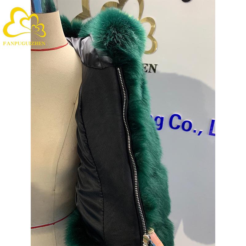 Женское пальто с капюшоном из искусственного меха лисы S-6XL - европейский и американский стиль для осени/зимы