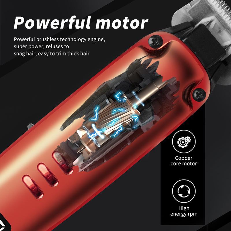 Цифровой дисплей USB перезаряжаемая машинка для стрижки волос - электрический триммер для волос и бритва