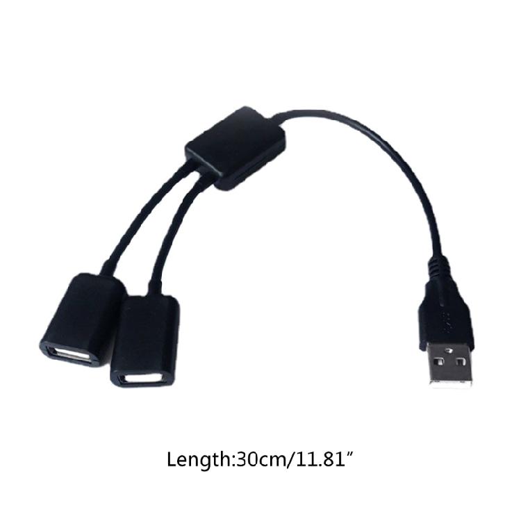 USB-разветвитель USB-папа на 2 USB-мамы Удлинительный USB-кабель Длинный USB Y-разветвитель