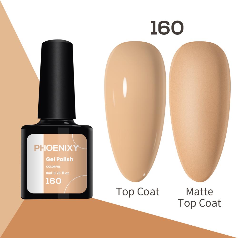 Лак для ногтей PHOENIXY, 8 мл, УФ-светодиодный гибридный лак для дизайна ногтей, гель-лайнер для маникюра, полупостоянная основа, верхнее покрытие, гель с блестками, блестящие цвета, гель